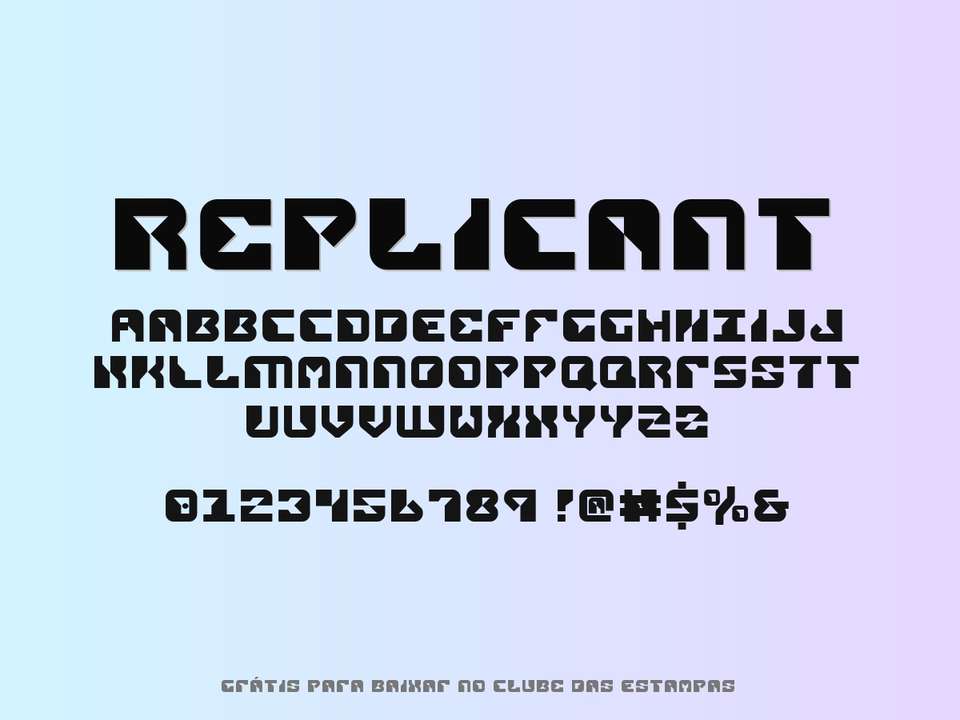 Fonte Replicant Grátis Para Baixar