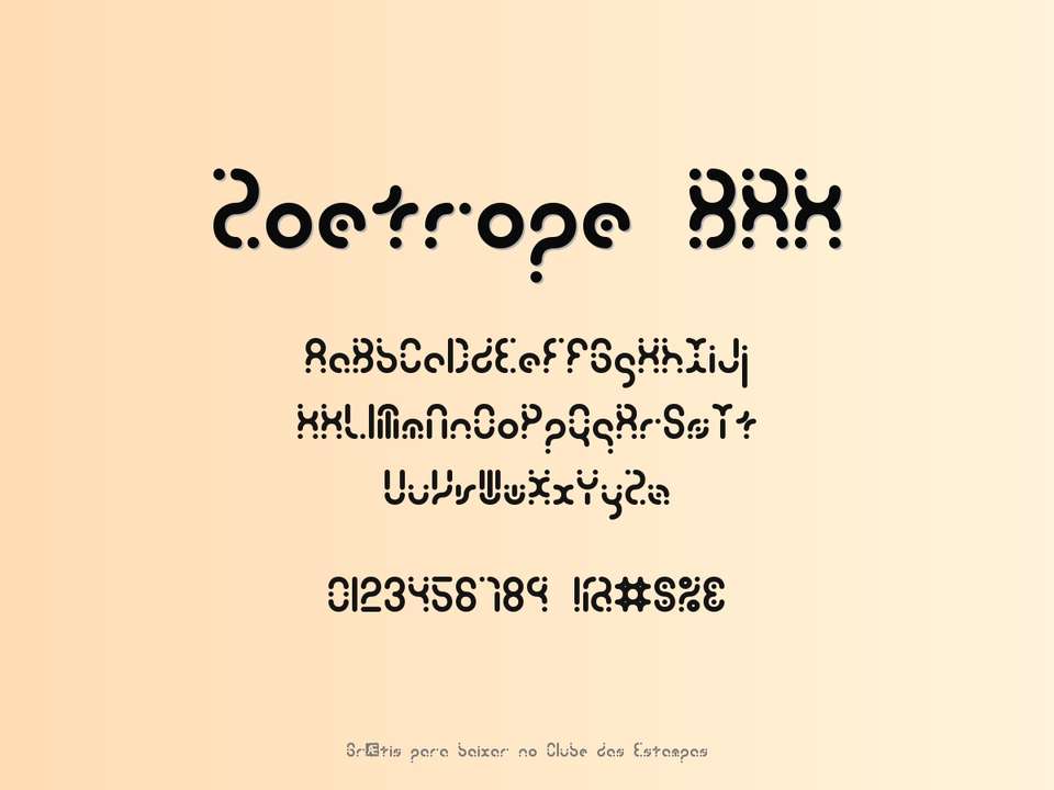 Fonte Zoetrope Brk Grátis Para Baixar