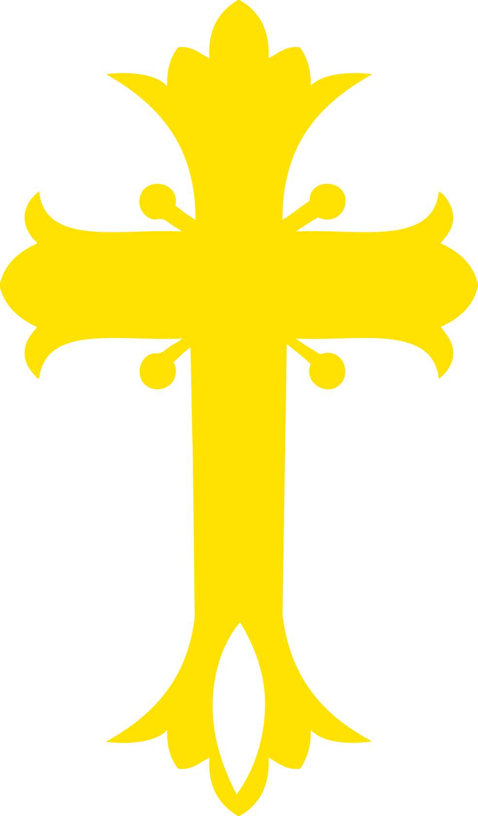 Cruz Cristã Ornamentada Dourada Religião Png Grátis Para Baixar Vetor