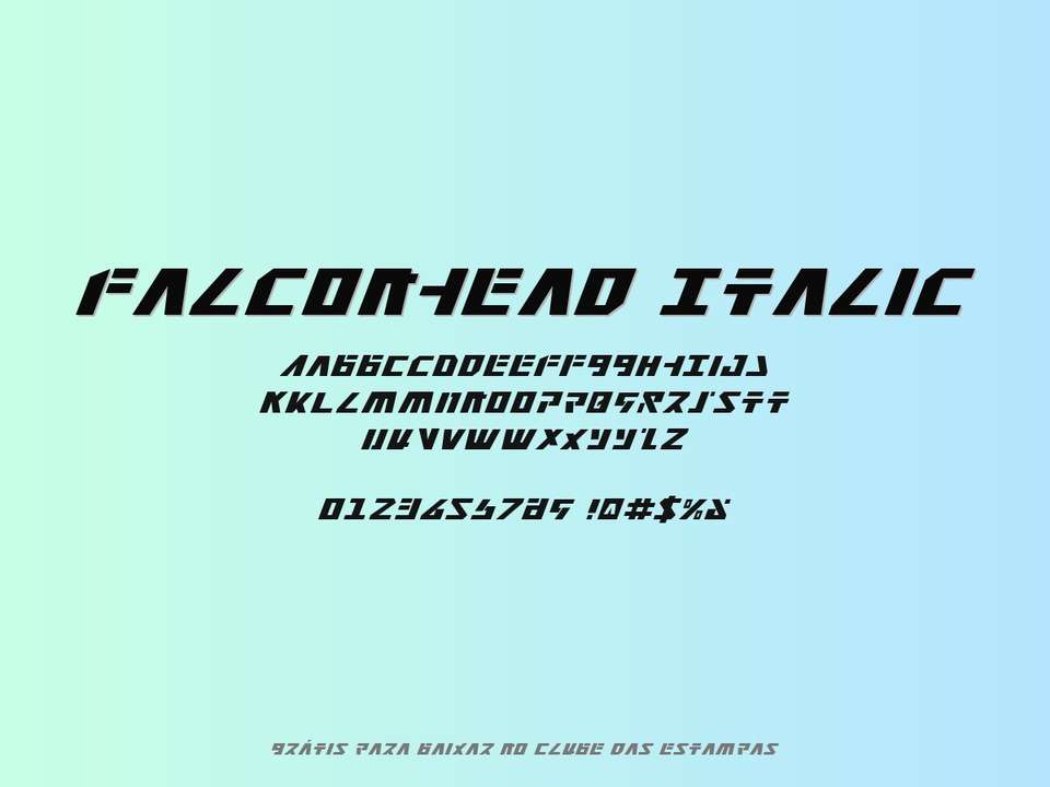 Fonte Falconhead Italic Grátis Para Baixar
