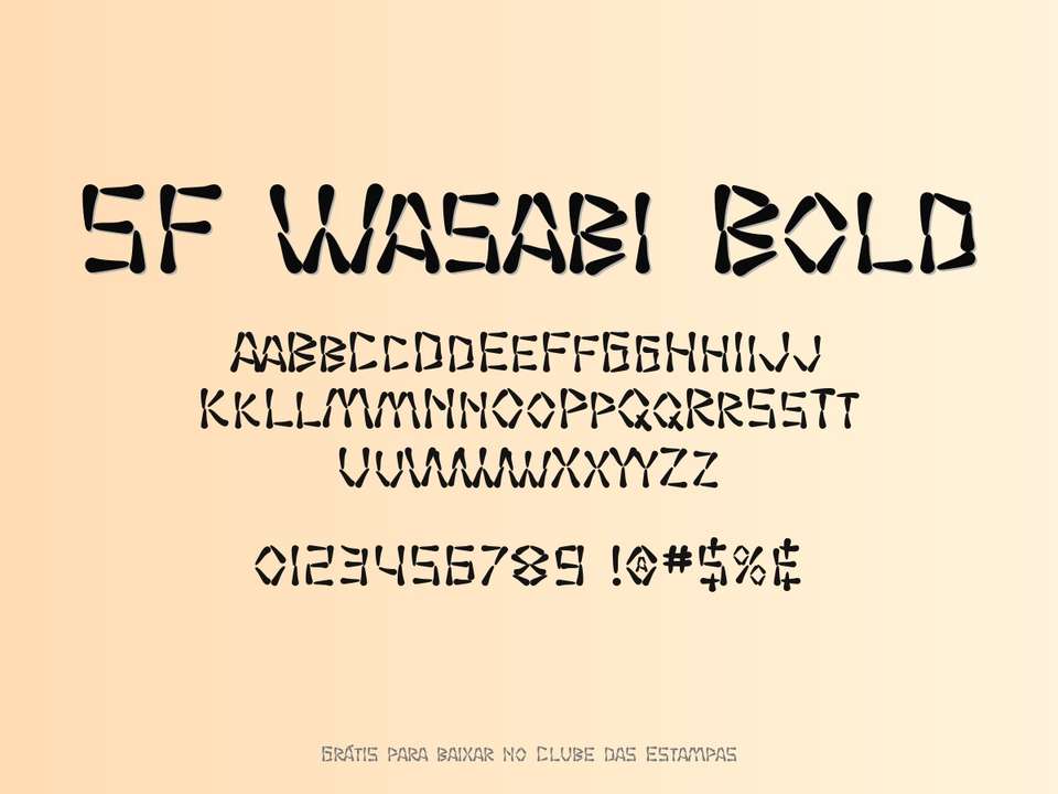 Fonte Sf Wasabi Bold Grátis Para Baixar