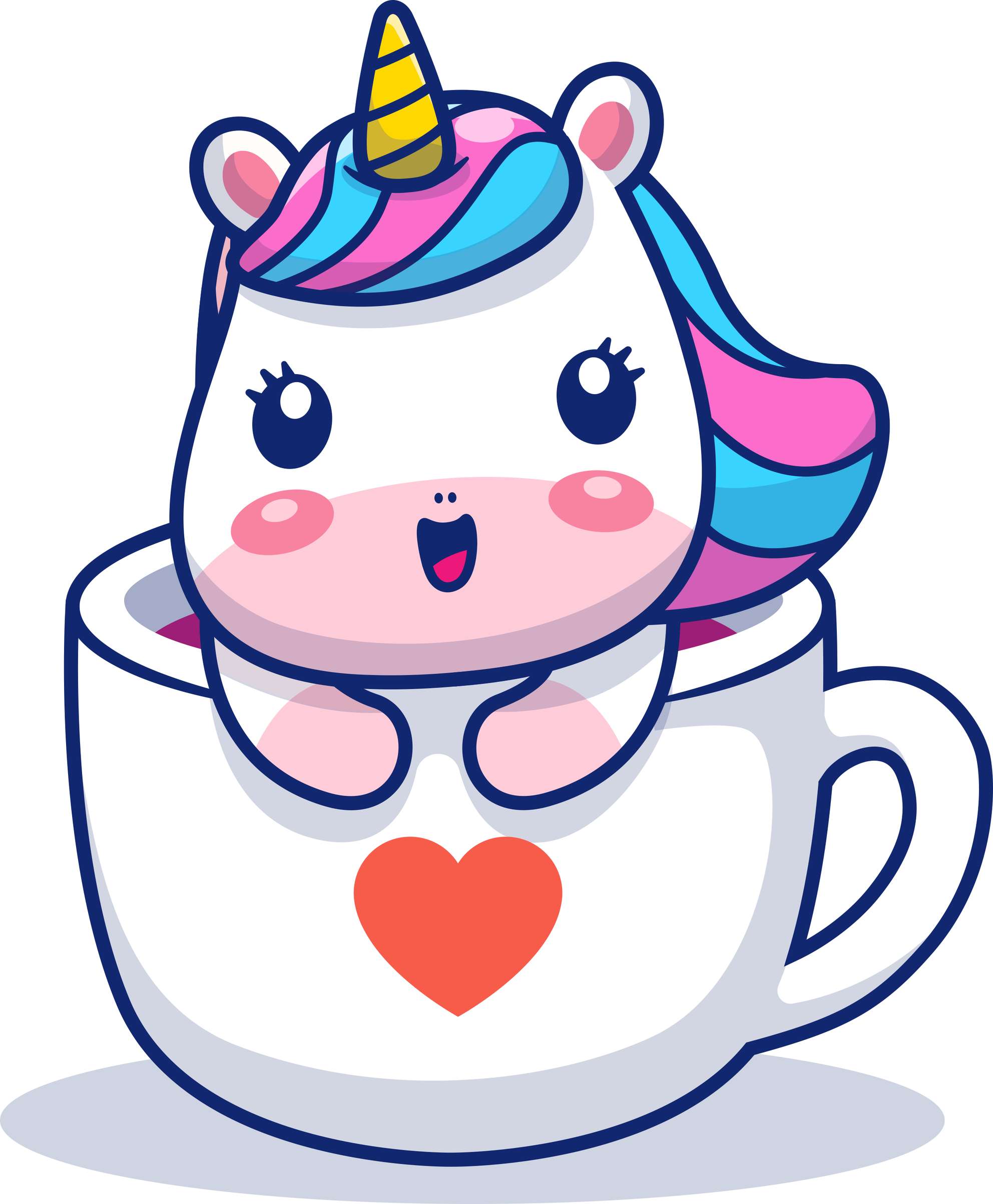 Personagem Unicornio Fofo Cute Png (3)