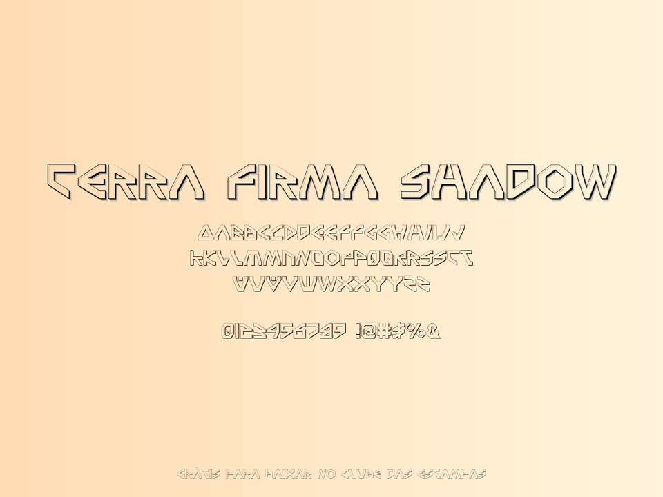 Fonte Terra Firma Shadow Grátis Para Baixar