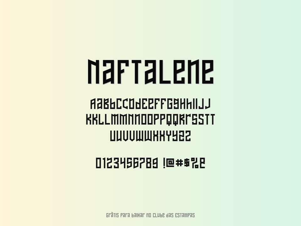 Fonte Naftalene Grátis Para Baixar
