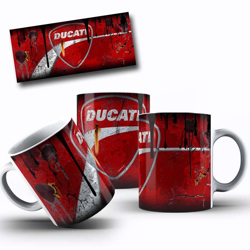 Arte Para Caneca Ducati Logo Grafico 42