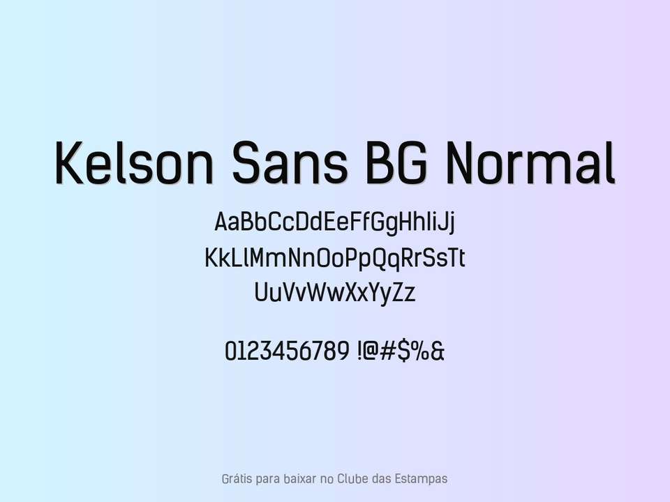 Fonte Kelson Sans Bg Normal Grátis Para Baixar