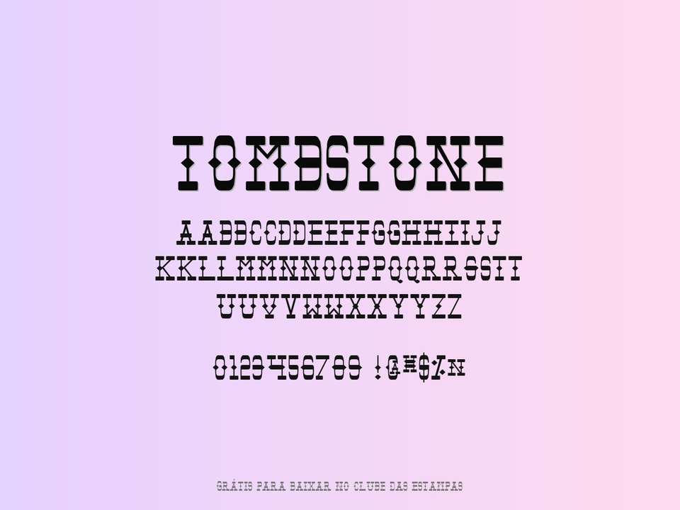 Fonte Tombstone Grátis Para Baixar