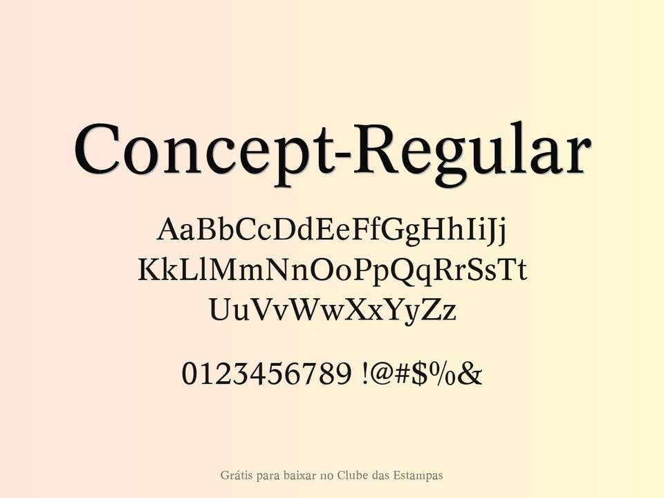 Fonte Concept Regular Grátis Para Baixar