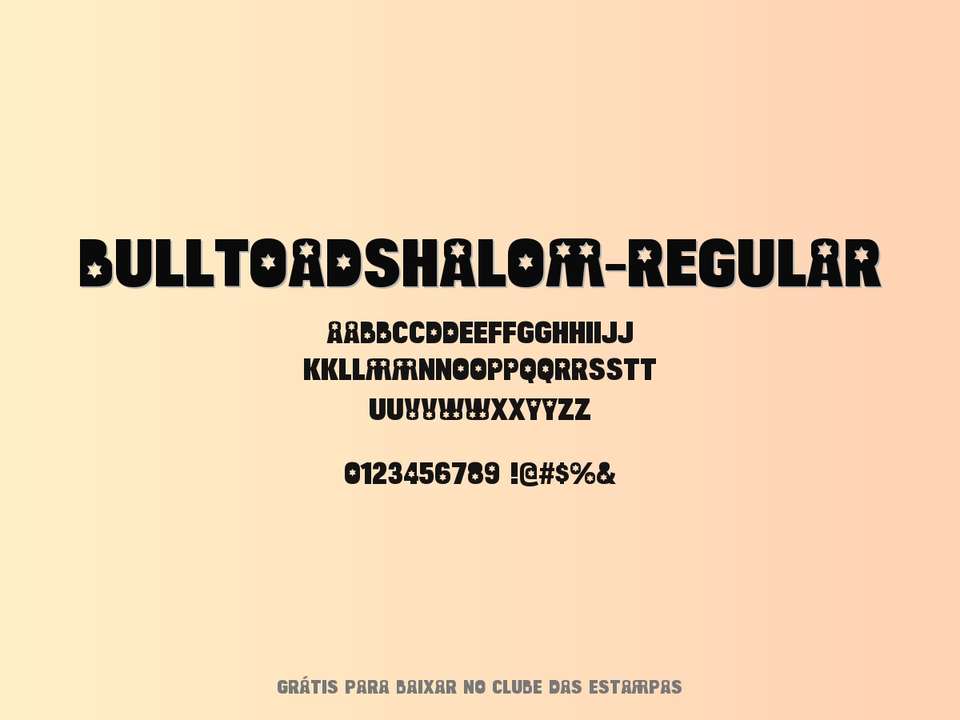 Fonte Bulltoadshalom Regular Grátis Para Baixar
