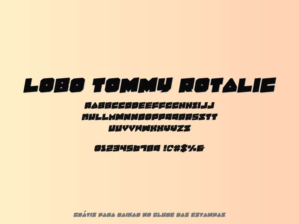 Fonte Lobo Tommy Rotalic Grátis Para Baixar
