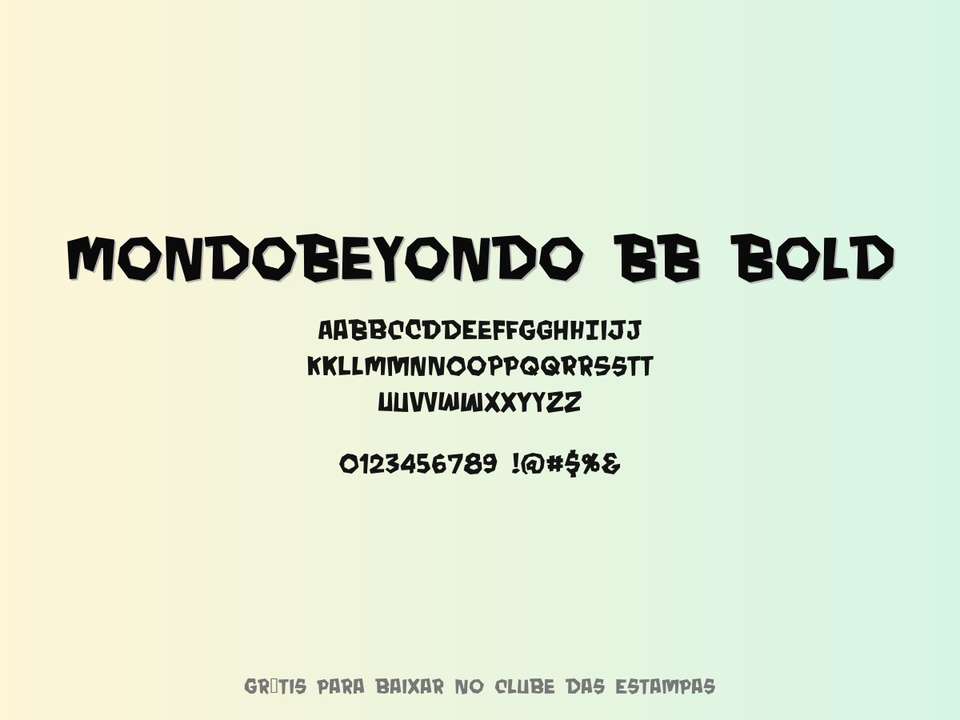 Fonte Mondobeyondo Bb Bold Grátis Para Baixar