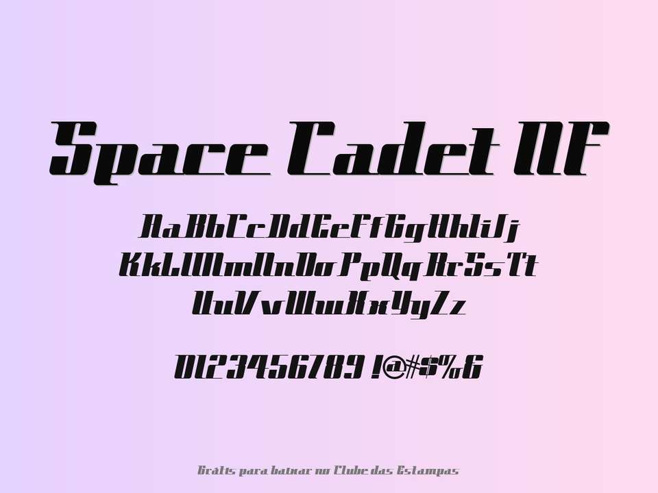 Fonte Space Cadet Nf Grátis Para Baixar