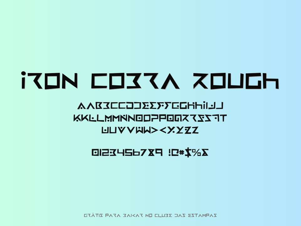 Fonte Iron Cobra Rough Grátis Para Baixar