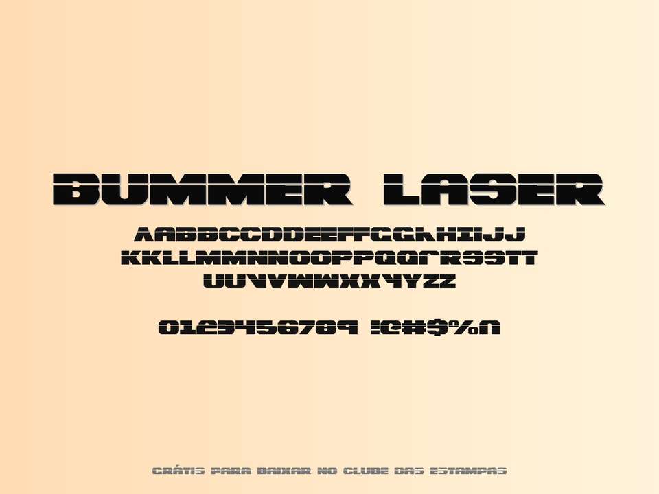 Fonte Bummer Laser Grátis Para Baixar