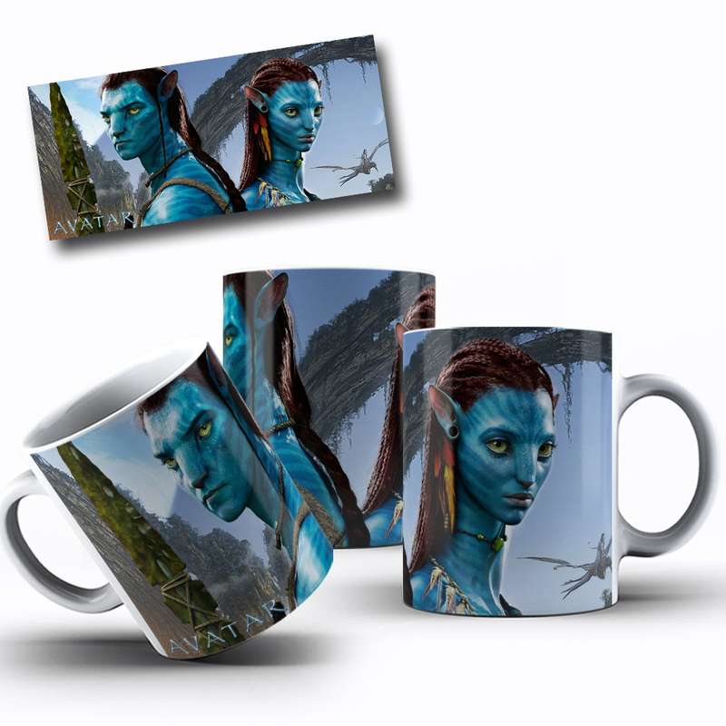 Arte Para Caneca Avatar Personagens Serie Cartoon 2