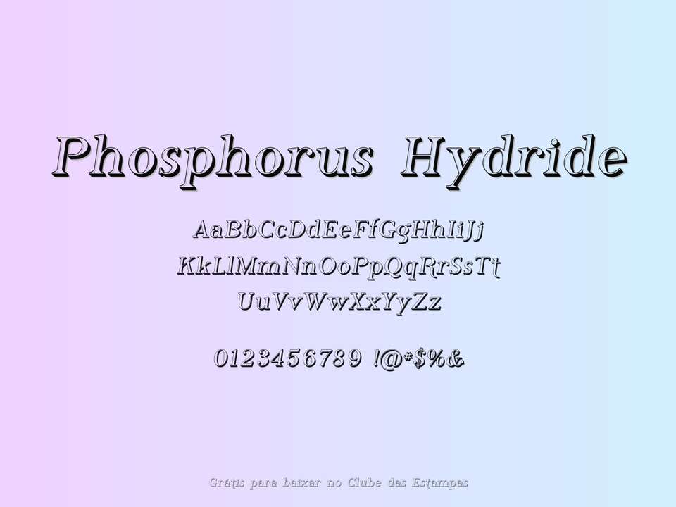 Fonte Phosphorus Hydride Grátis Para Baixar