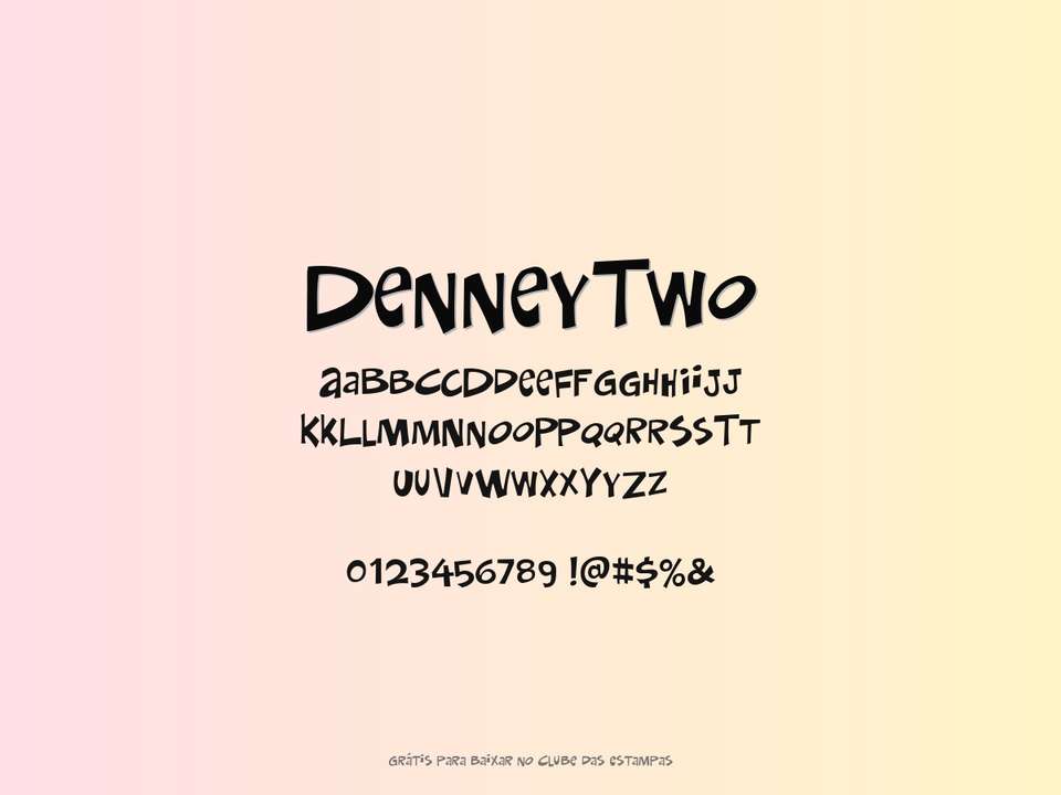 Fonte Denneytwo Grátis Para Baixar