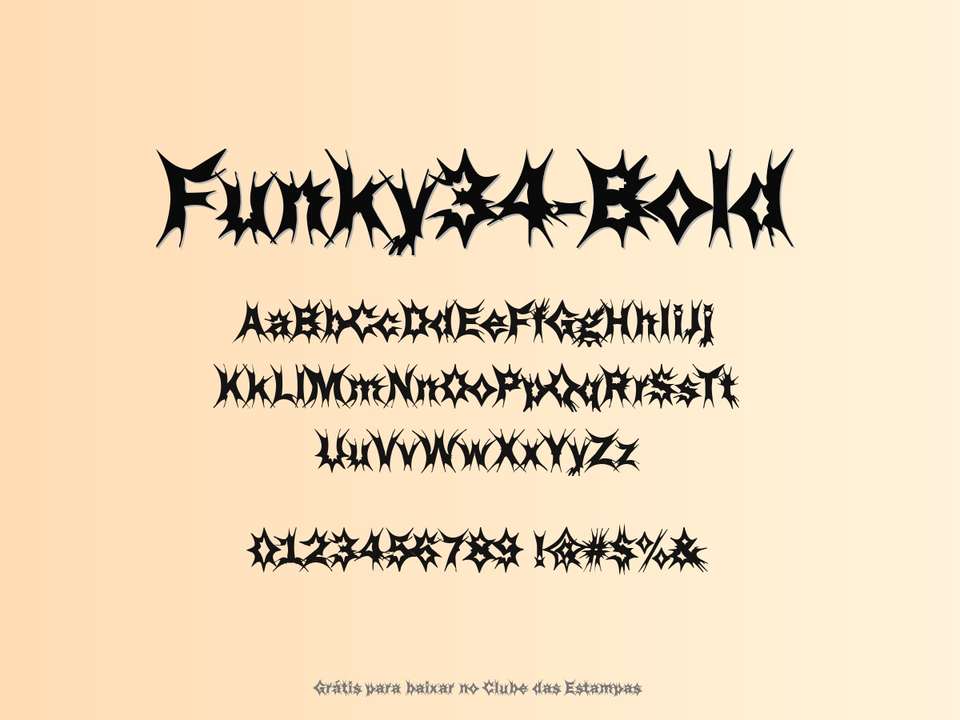 Fonte Funky34 Bold Grátis Para Baixar