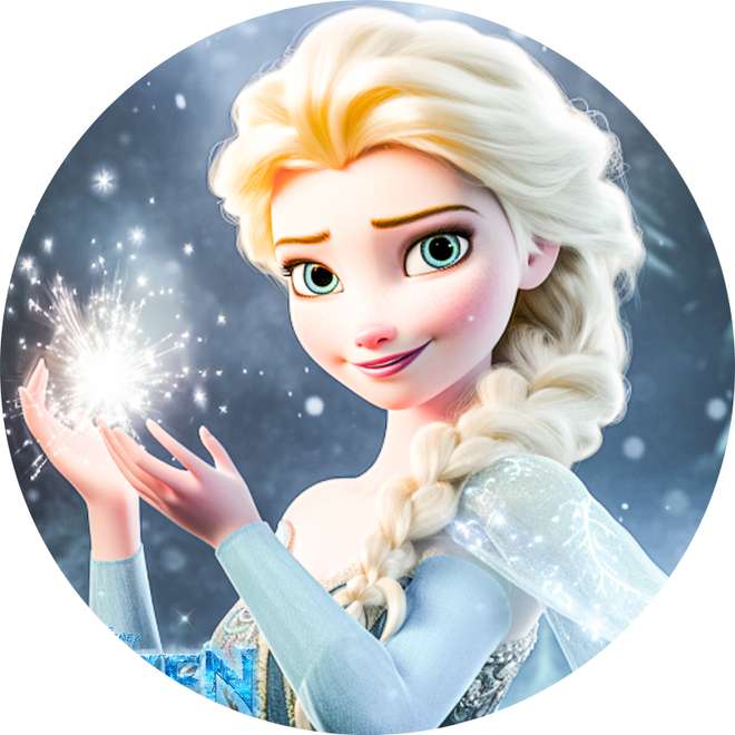 Elsa De Frozen Com Magia Em Círculo Desenho Animado Png Arte Para Caneca Grátis Pra Baixar