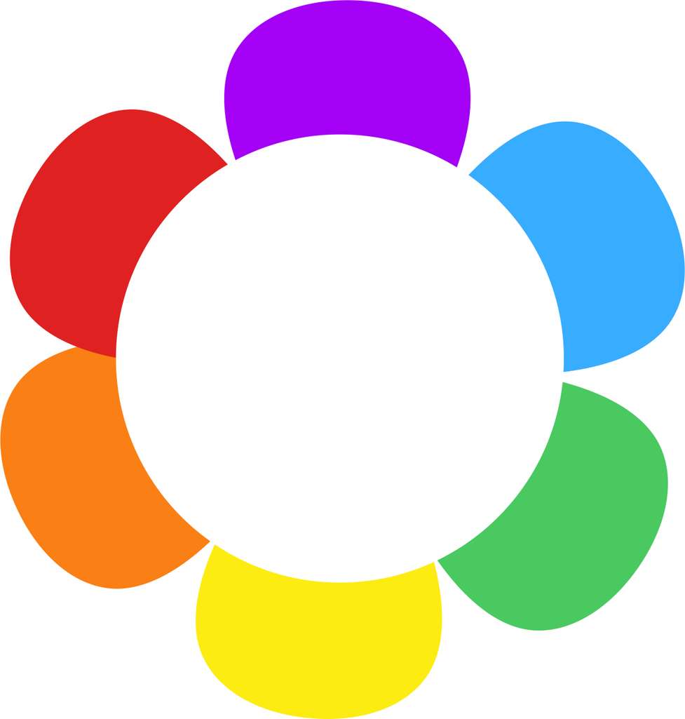 Flor Estilizada Colorida Flores Png Grátis Para Baixar