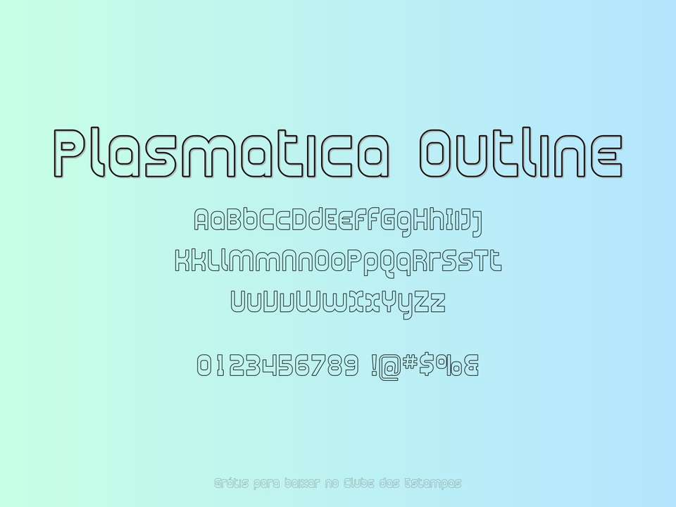 Fonte Plasmatica Outline Grátis Para Baixar