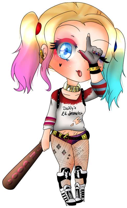 Elemento Menina Arlequina Png (3)