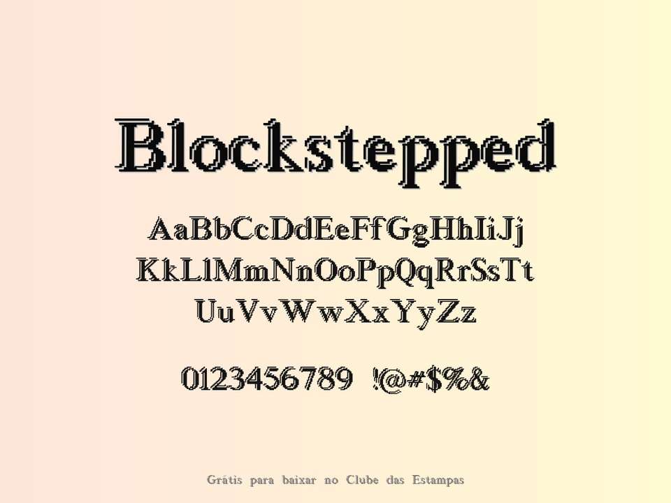 Fonte Blockstepped Grátis Para Baixar