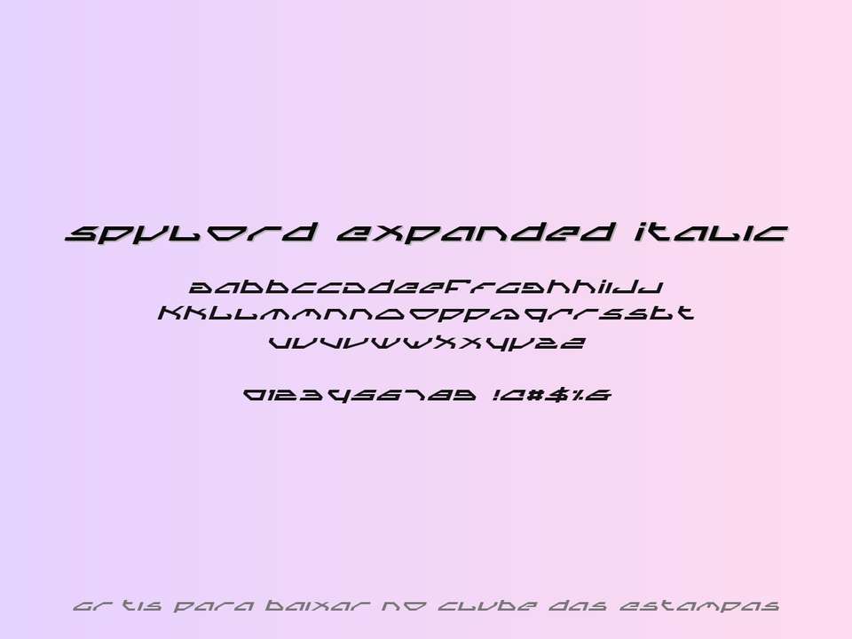 Fonte Spylord Expanded Italic Grátis Para Baixar