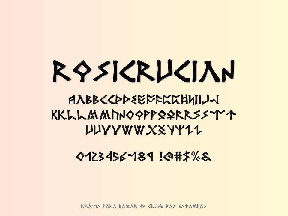 Fonte Rosicrucian Grátis Para Baixar