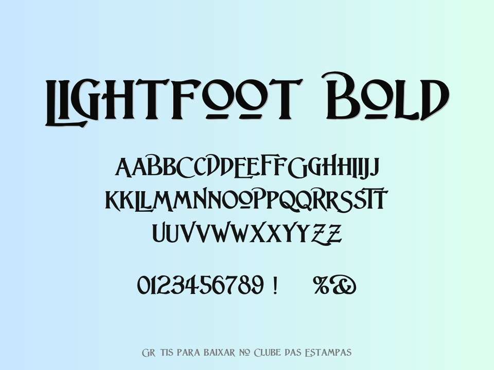 Fonte Lightfoot Bold Grátis Para Baixar