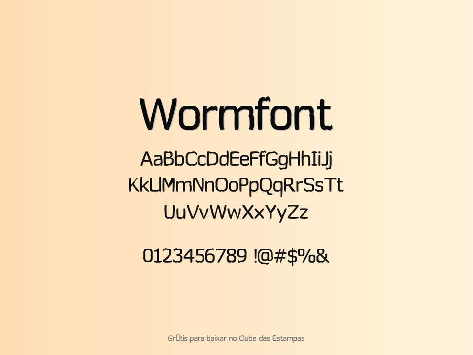 Fonte Wormfont Grátis Para Baixar