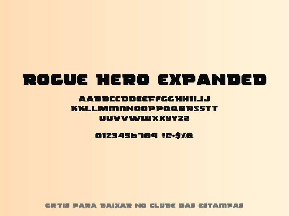 Fonte Rogue Hero Expanded Grátis Para Baixar