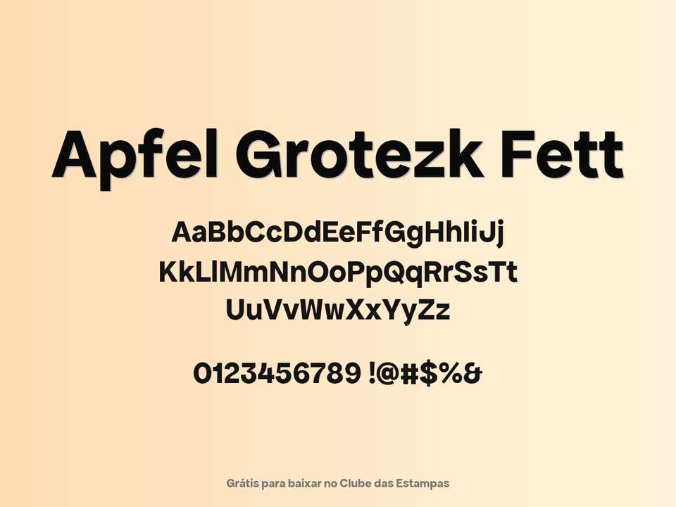 Fonte Apfel Grotezk Fett Grátis Para Baixar