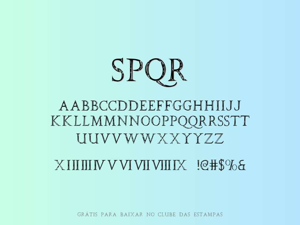 Fonte Spqr Grátis Para Baixar