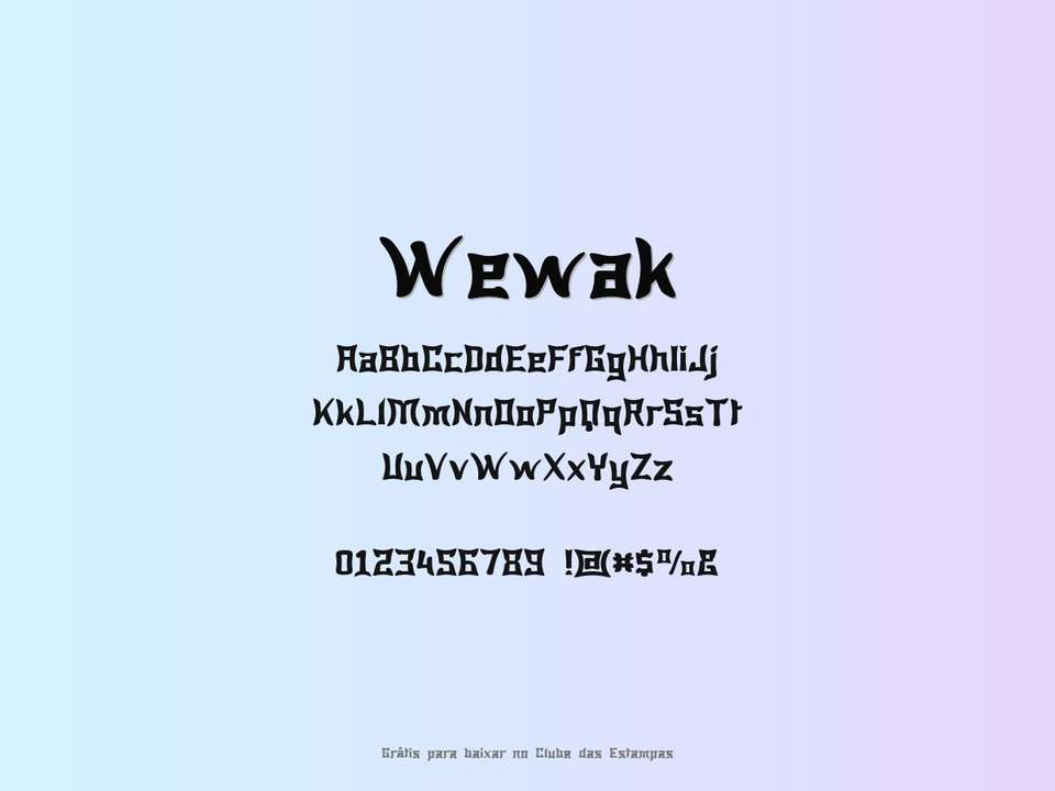 Fonte Wewak Grátis Para Baixar