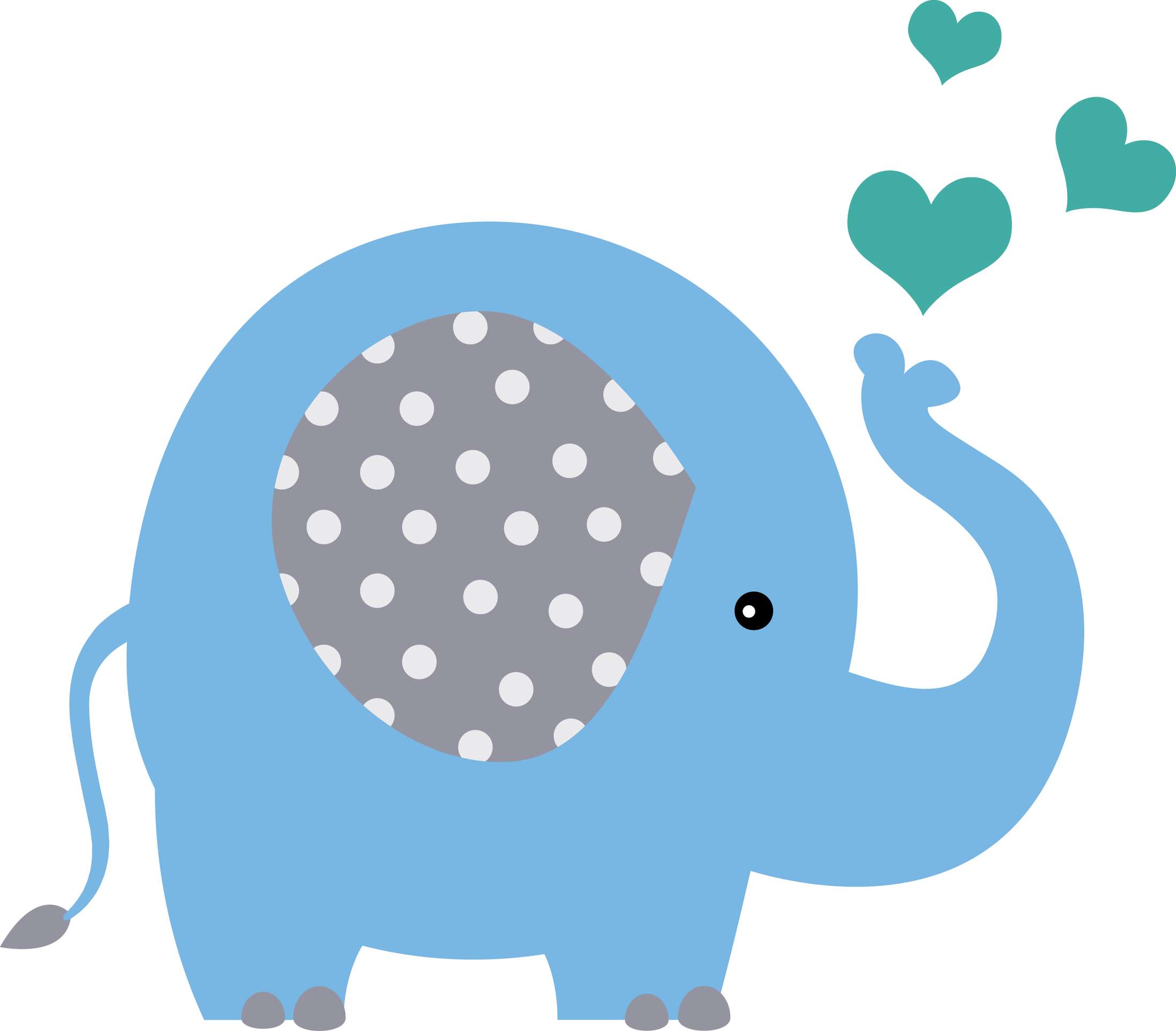 Elemento Elefante Cute Elefantinho Fofo Png (42)