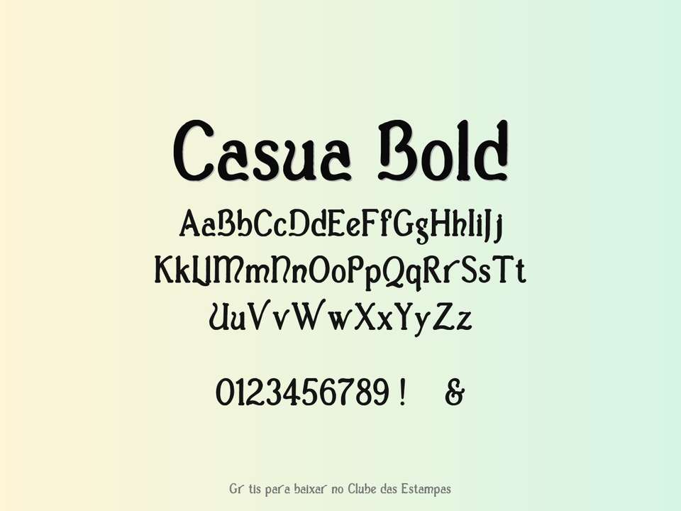 Fonte Casua Bold Grátis Para Baixar