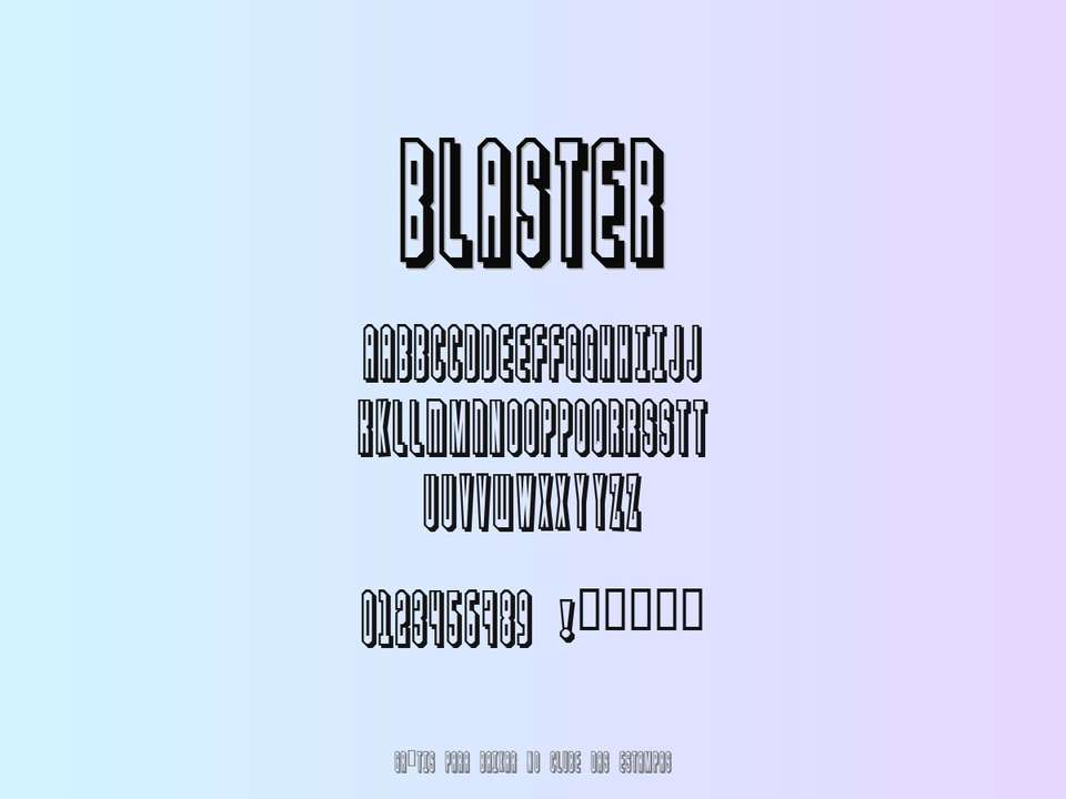 Fonte Blaster Grátis Para Baixar