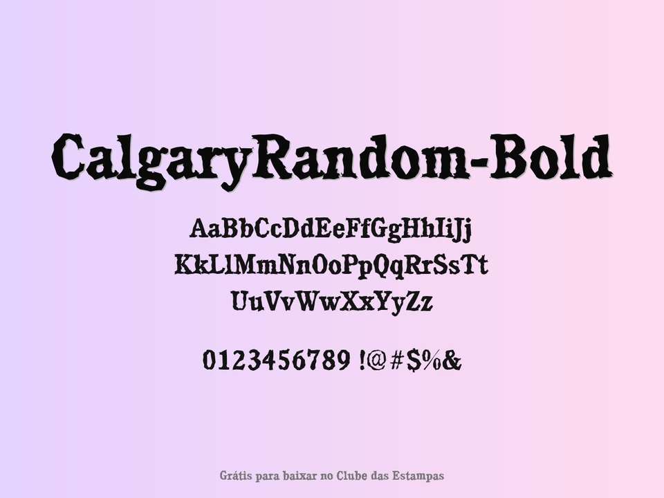 Fonte Calgaryrandom Bold Grátis Para Baixar