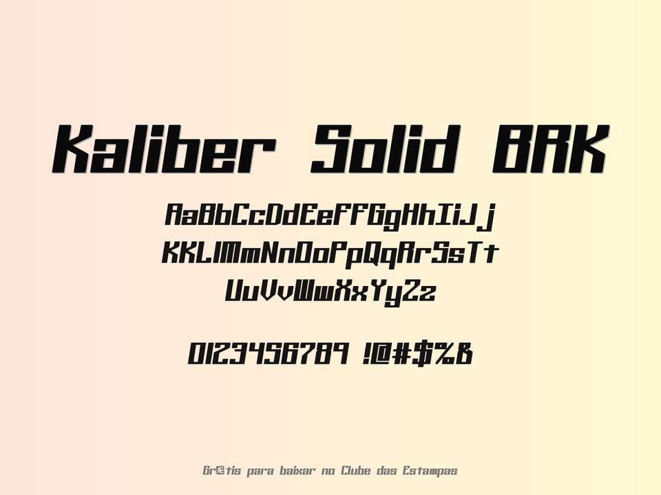 Fonte Kaliber Solid Brk Grátis Para Baixar