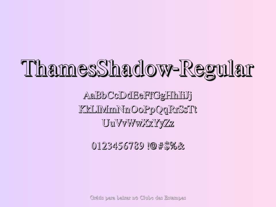 Fonte Thamesshadow Regular Grátis Para Baixar