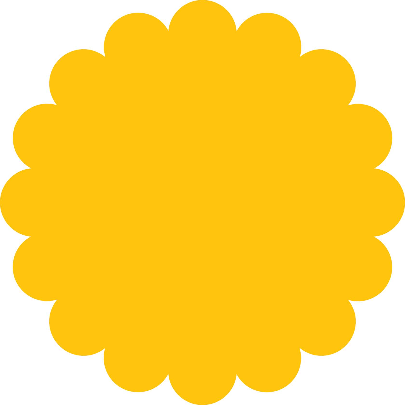 Círculo Amarelo Festonado Design Png Grátis Para Baixar