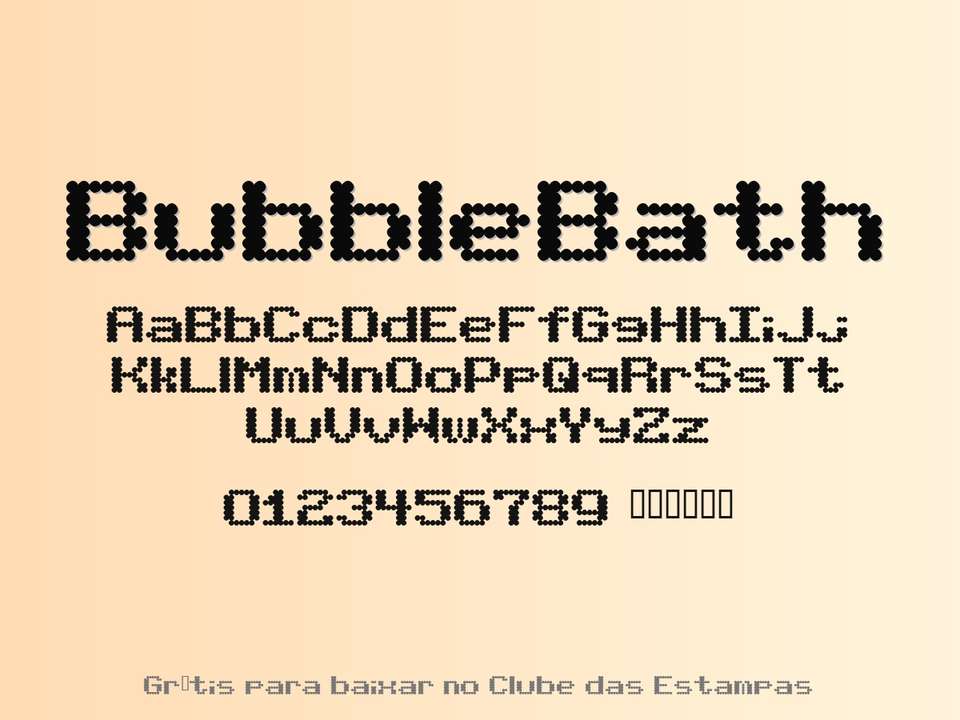 Fonte Bubblebath Grátis Para Baixar