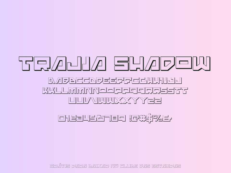 Fonte Trajia Shadow Grátis Para Baixar