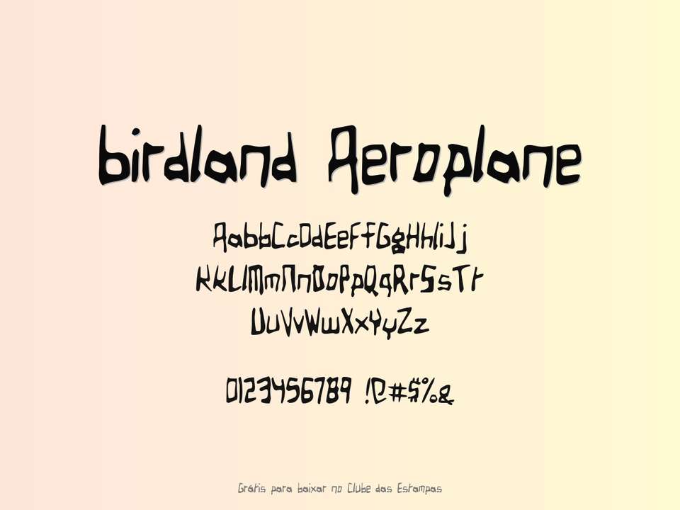Fonte Birdland Aeroplane Grátis Para Baixar