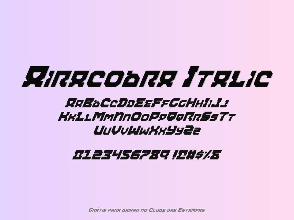 Fonte Airacobra Italic Grátis Para Baixar