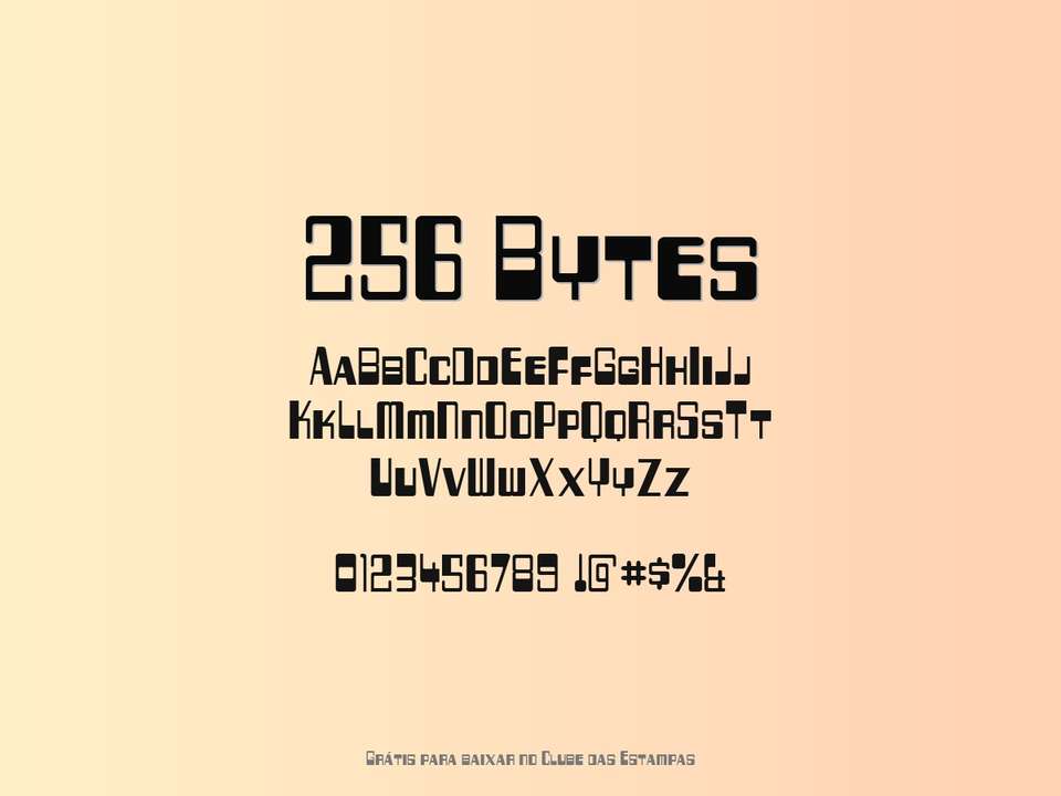Fonte 256 Bytes Grátis Para Baixar