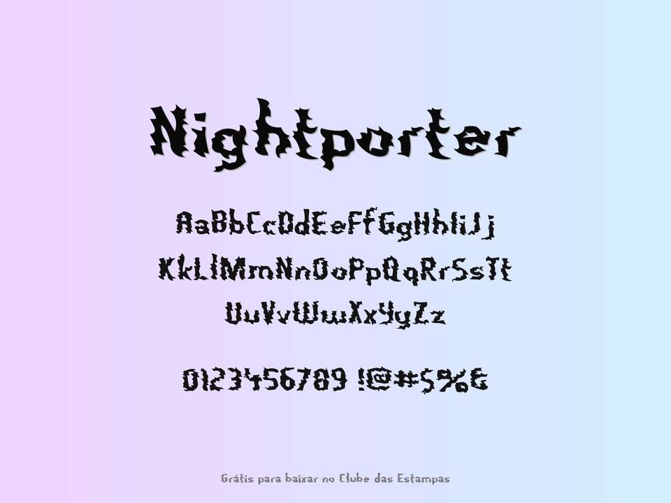 Fonte Nightporter Grátis Para Baixar