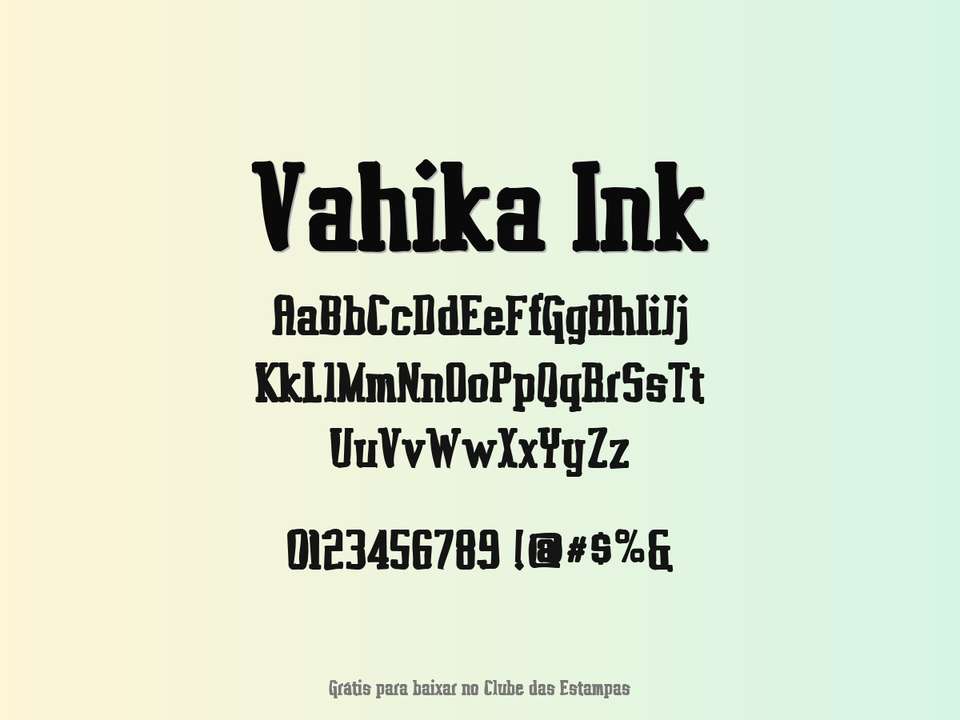 Fonte Vahika Ink Grátis Para Baixar