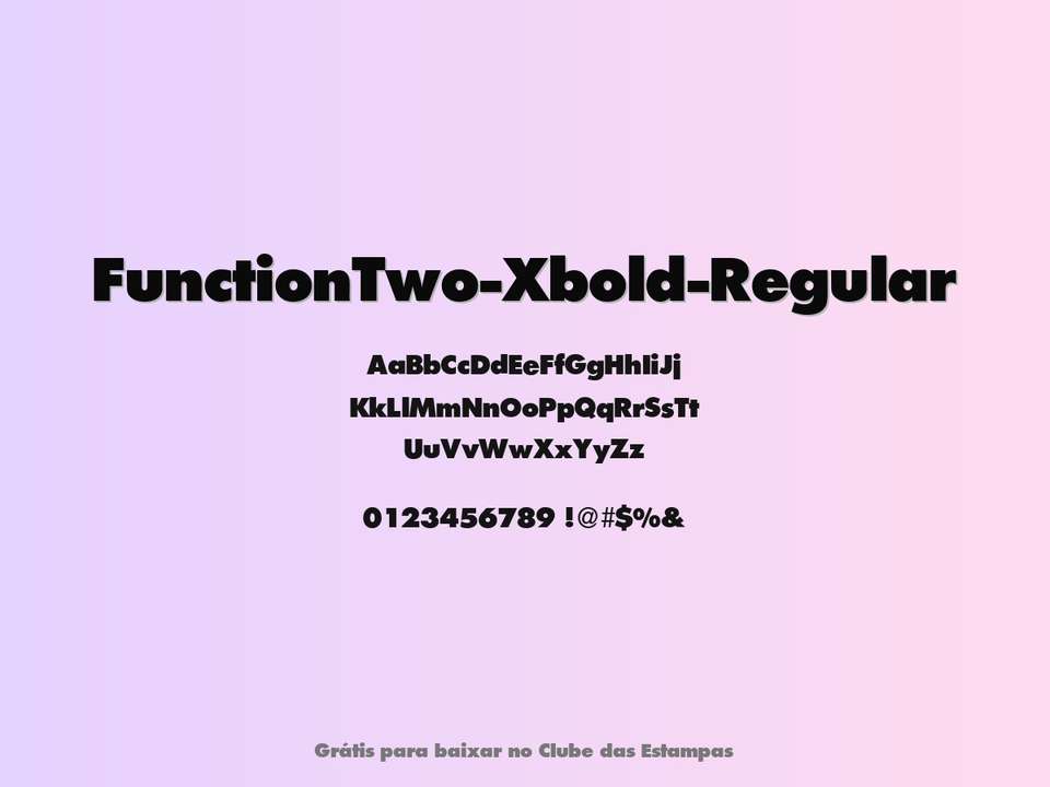 Fonte Functiontwo Xbold Regular Grátis Para Baixar